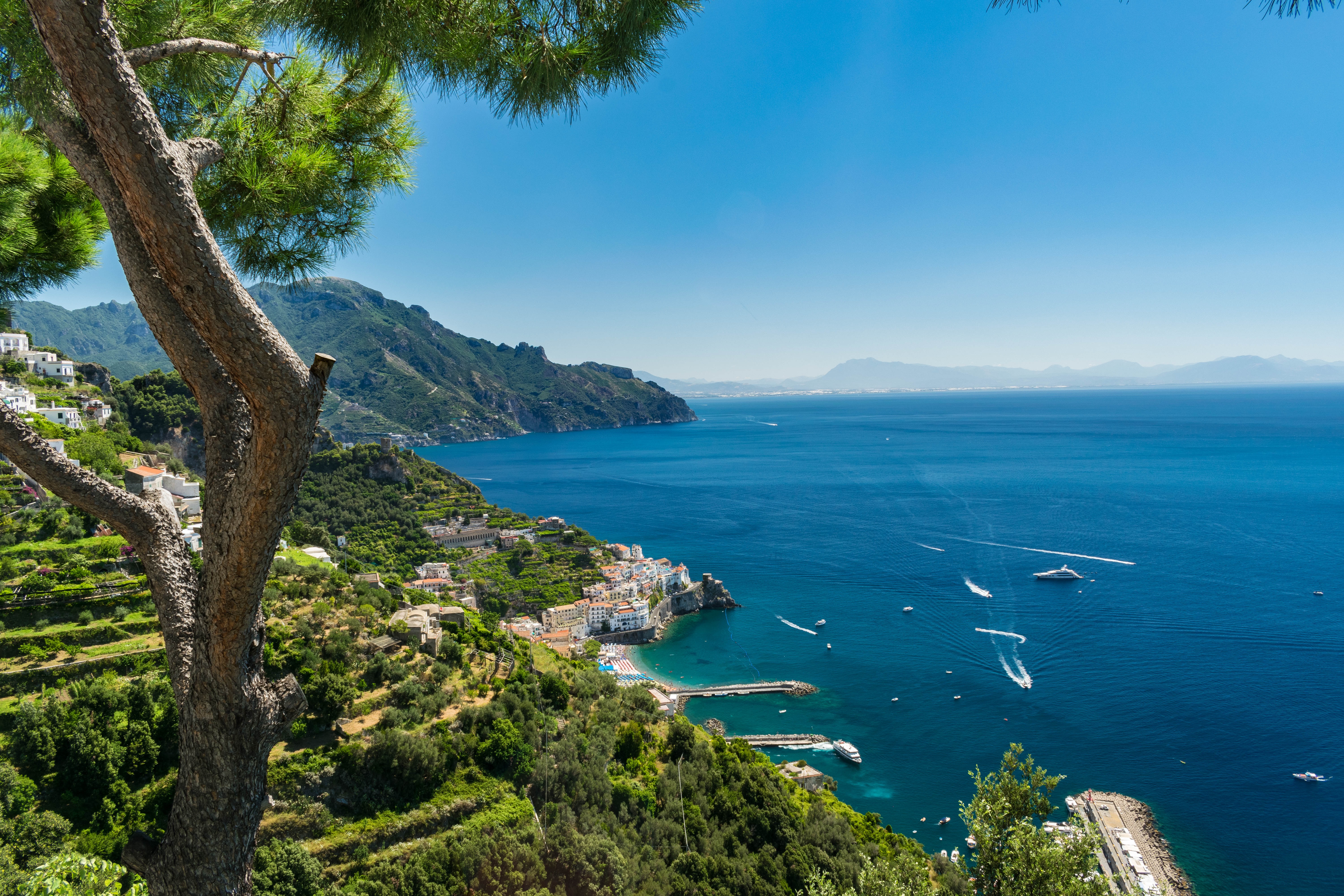 Italienische Landschaft mit Weinbergen
